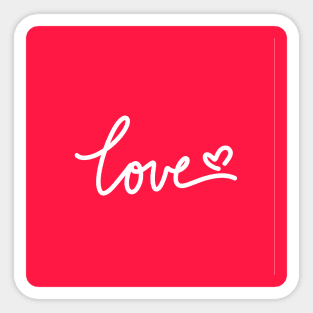 Love typo Sticker